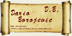 Dario Borojević vizit kartica